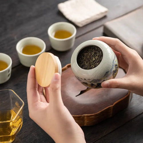 Boite à thé Chinoise en Céramique