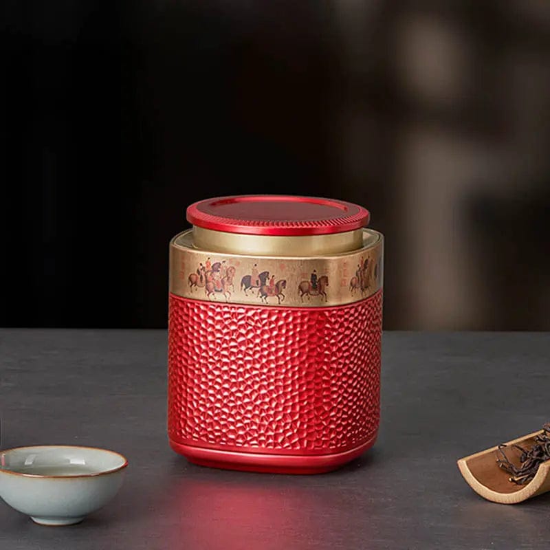Boîte à Thé en Métal style traditionnel chinois