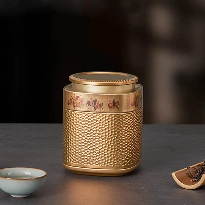Boîte à Thé en Métal style traditionnel chinois