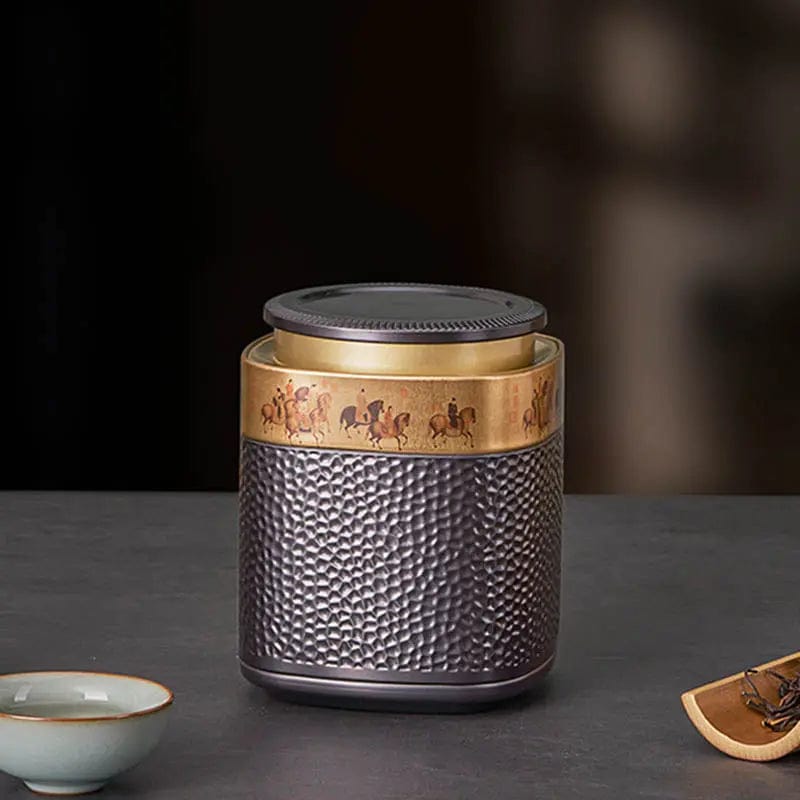 Boîte à Thé en Métal style traditionnel chinois