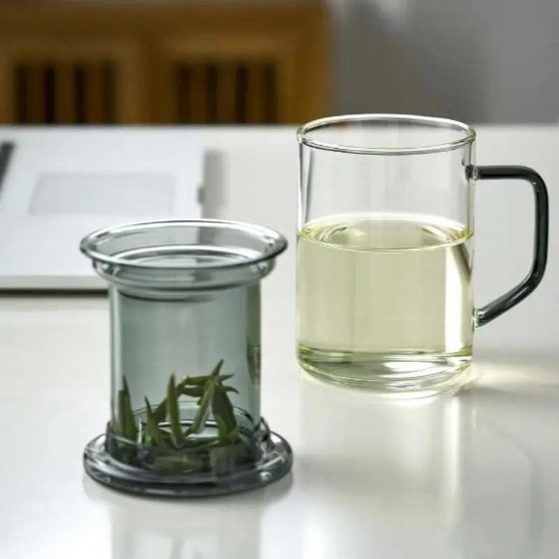 Grande mug à thé en verre avec Infuseur 400ml