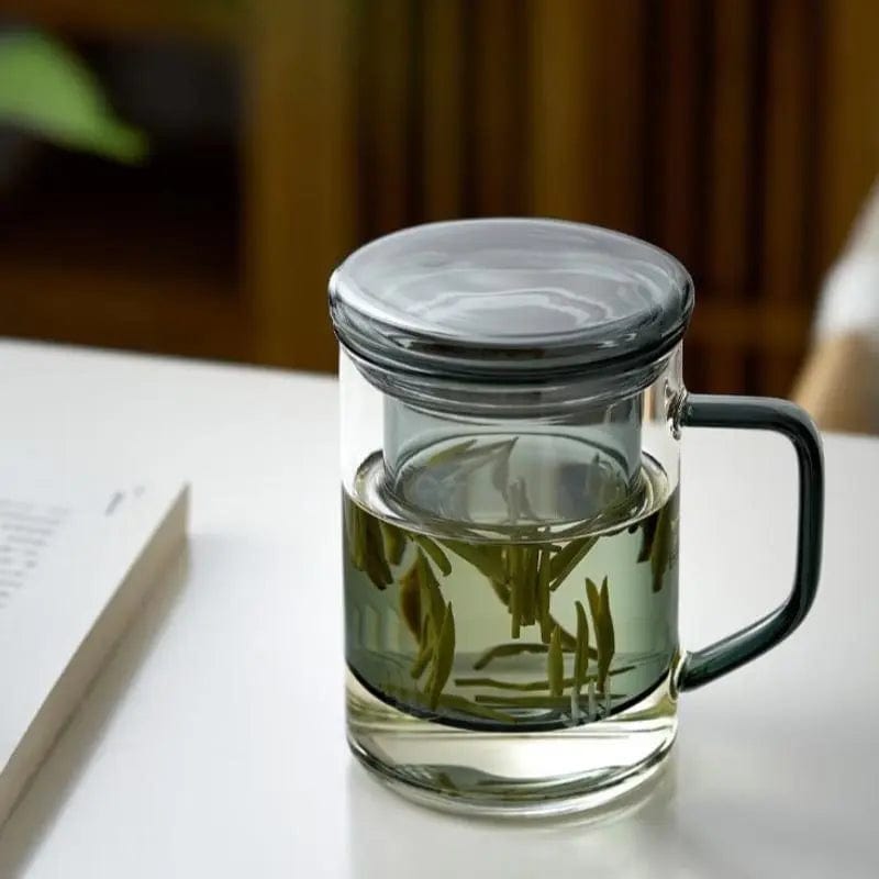 Grande mug à thé en verre avec Infuseur 400ml