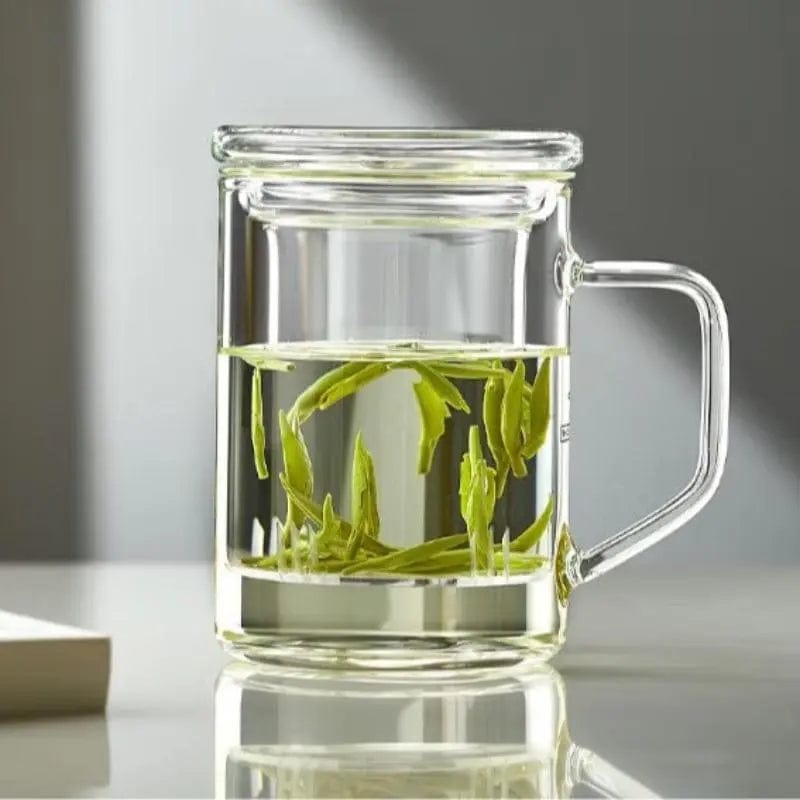 Grande mug à thé en verre avec Infuseur 400ml