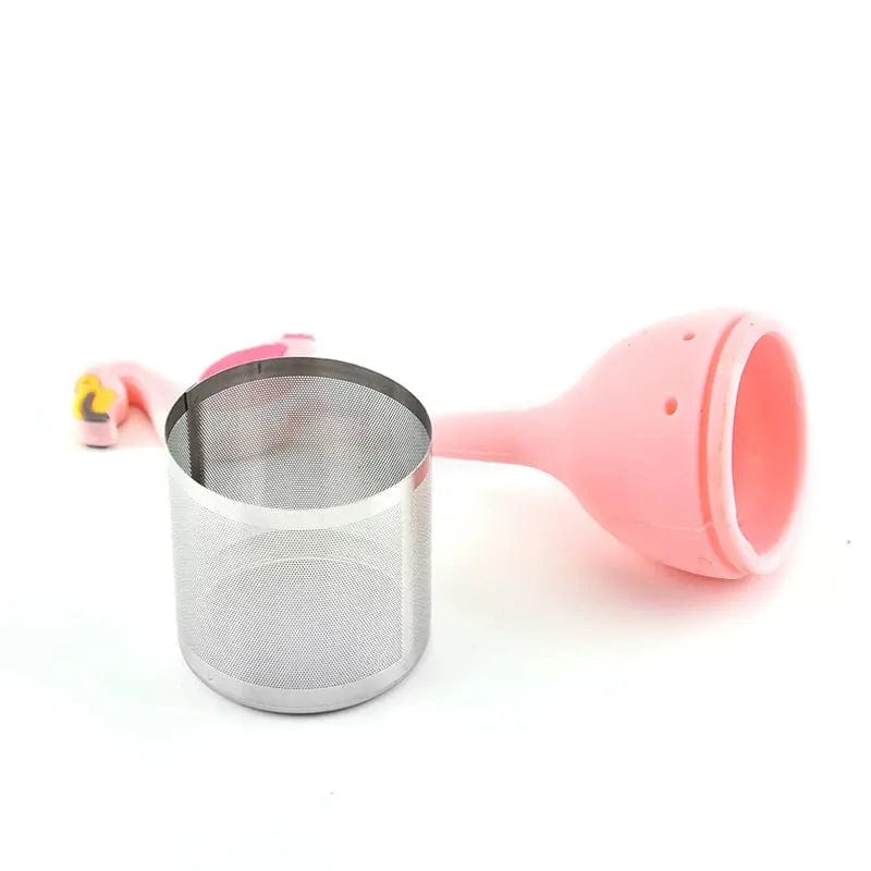 Infuseur à Thé en Silicone Flamant Rose