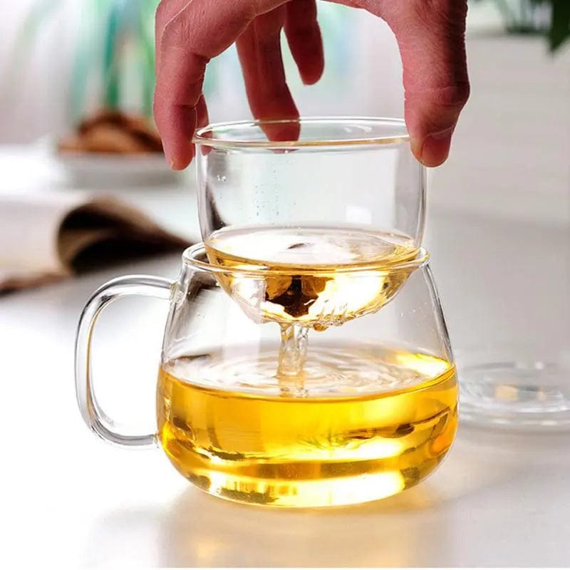 Mug à thé avec infuseur simple en verre 300ml