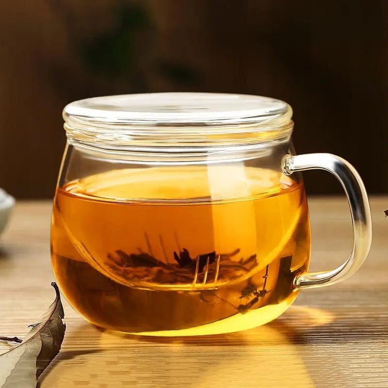 Mug à thé avec infuseur simple en verre 300ml