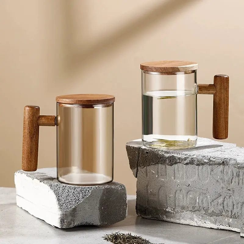 Mug à thé bois d'acacia 400ml