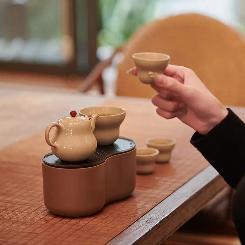 Petit Service à Thé Chinois en Céramique