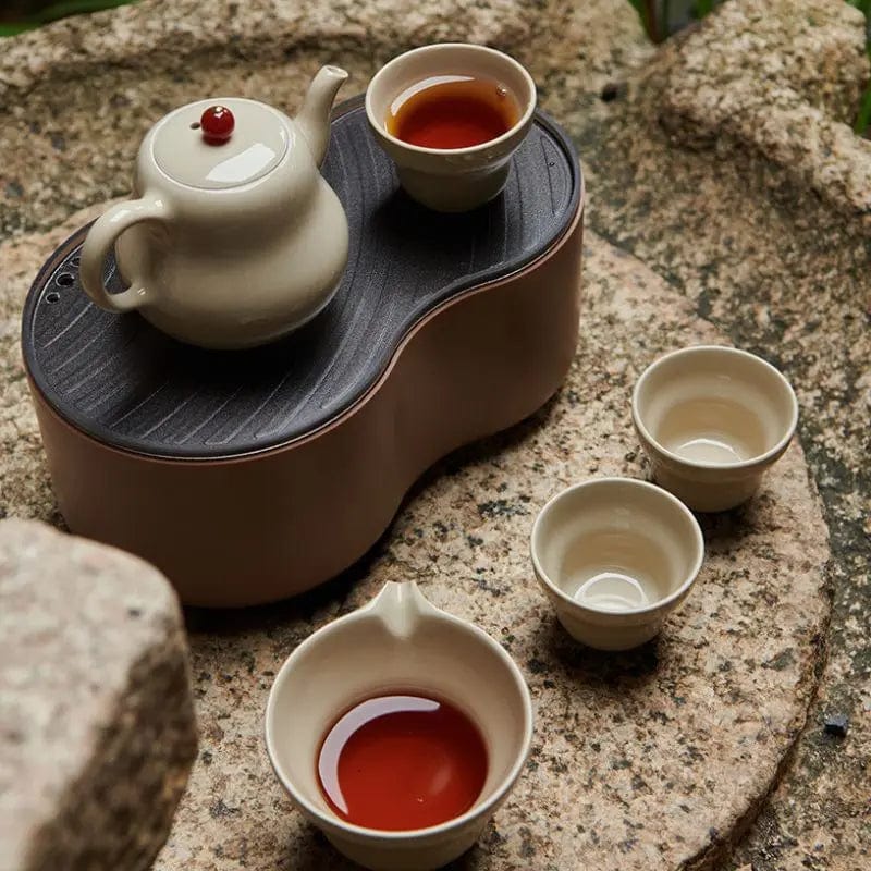 Petit Service à Thé Chinois en Céramique