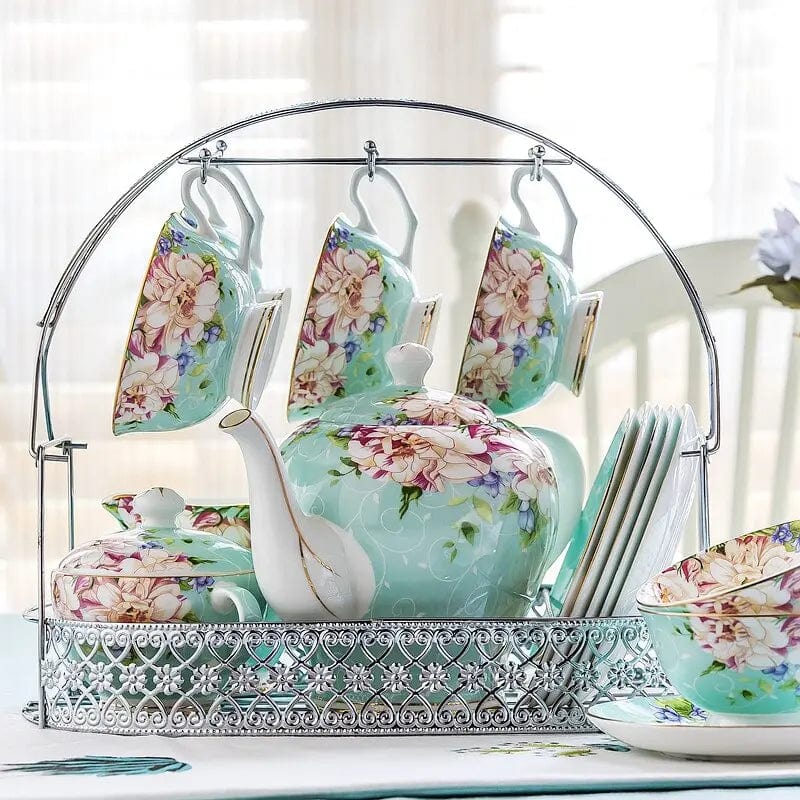 Service à thé Anglais original en Porcelaine