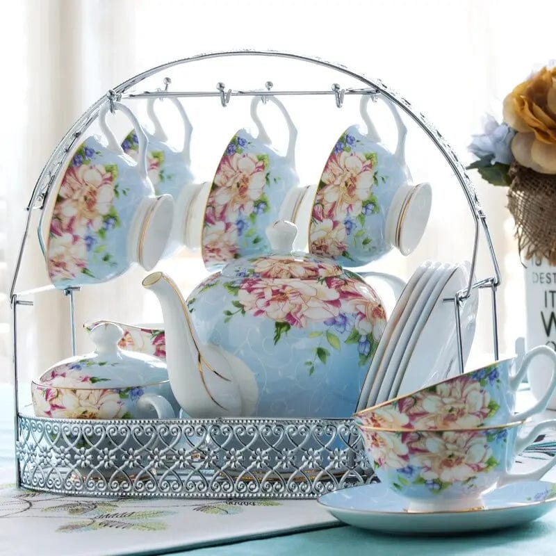Service à thé Anglais original en Porcelaine