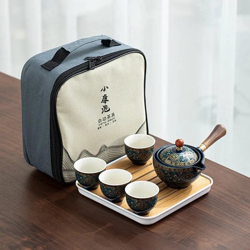 Service à thé Chinois Transportable en Céramique