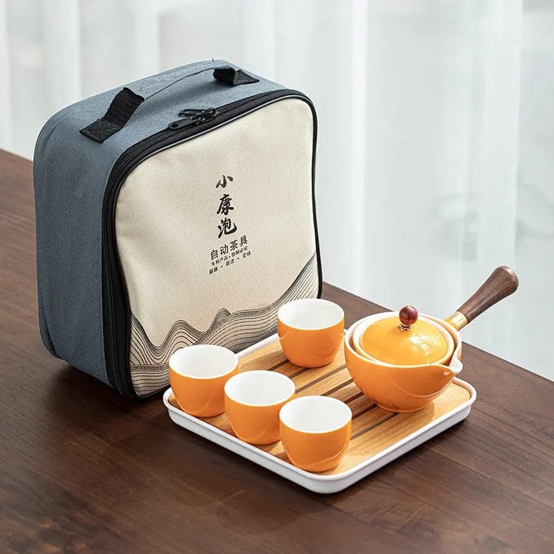 Service à thé Chinois Transportable en Céramique