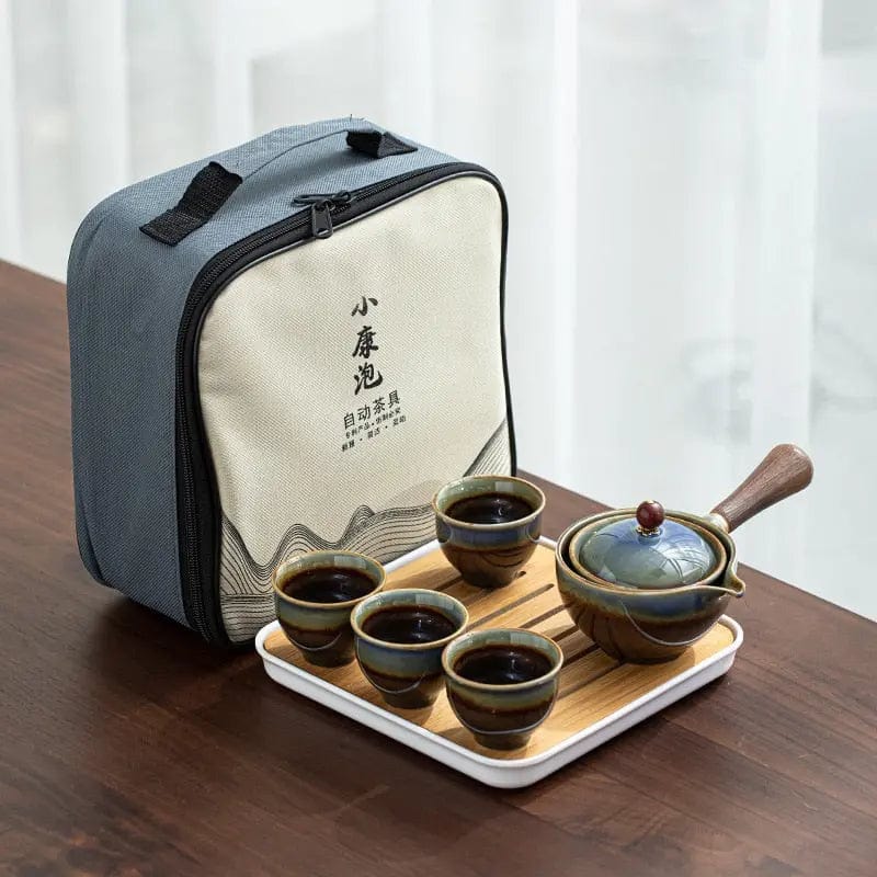 Service à thé Chinois Transportable en Céramique