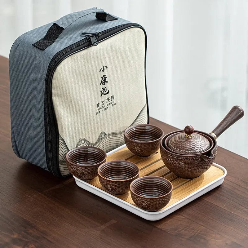 Service à thé Chinois Transportable en Céramique