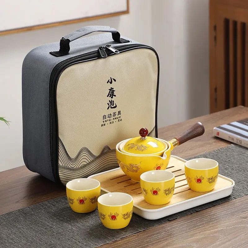 Service à thé Chinois Transportable en Céramique