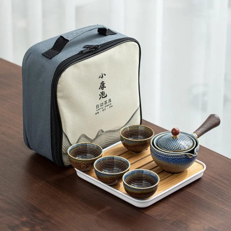 Service à thé Chinois Transportable en Céramique