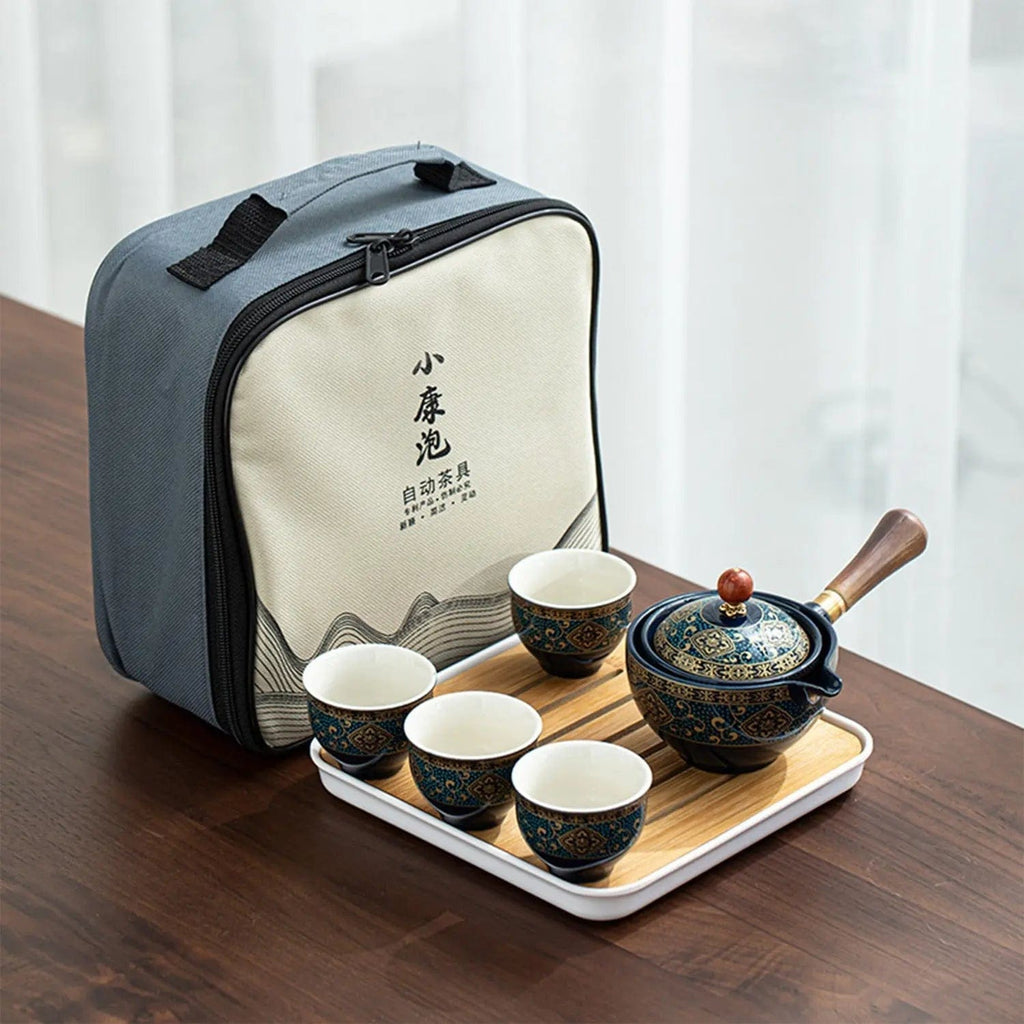 Service à thé Chinois Transportable en Céramique