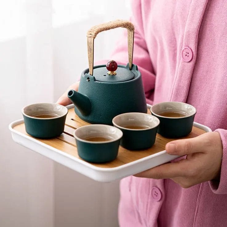Service à thé Japonais de Voyage en Céramique