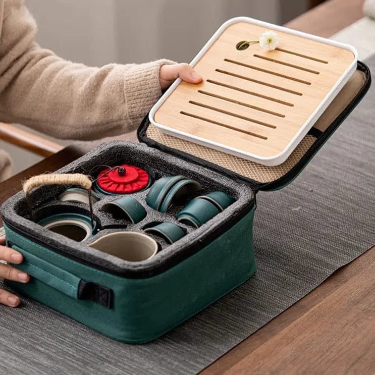 Service à thé Japonais de Voyage en Céramique