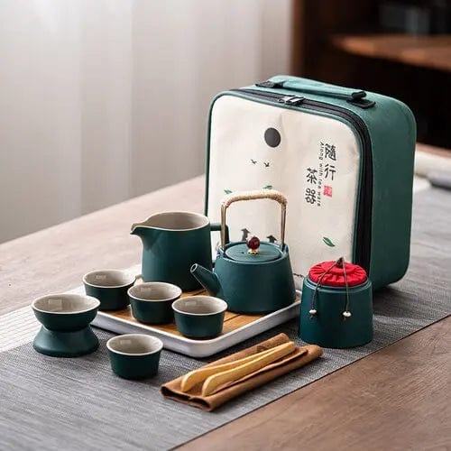 Service à thé Japonais de Voyage en Céramique