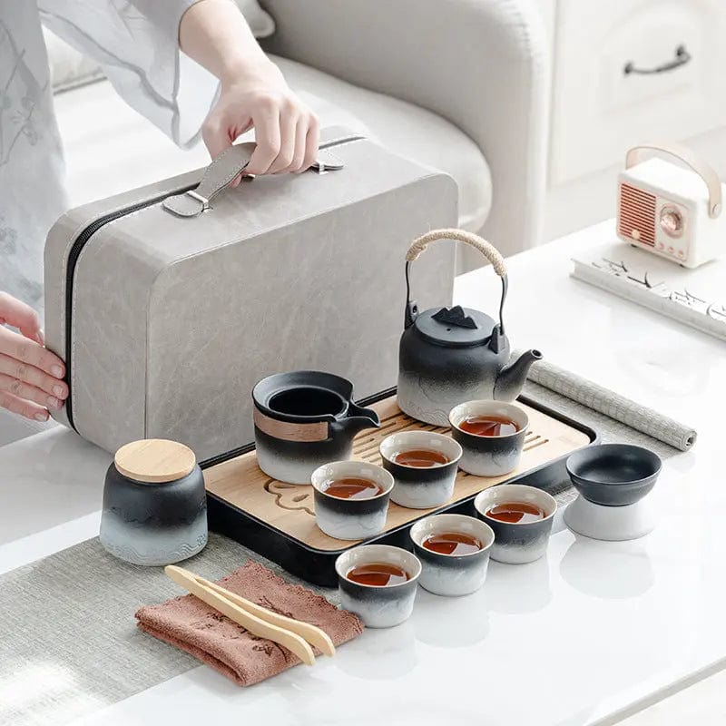 Service à thé Japonais Motifs Paysages