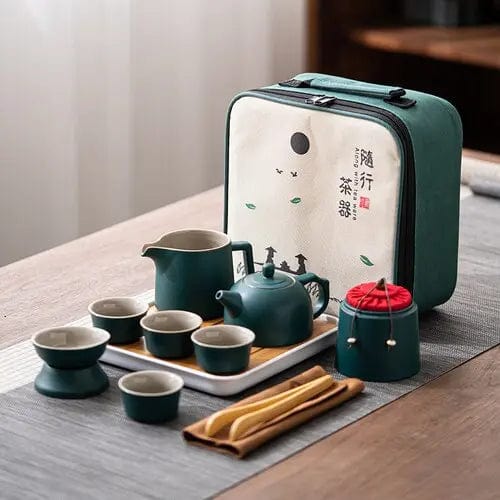 Service à thé Japonais Transportable en Céramique