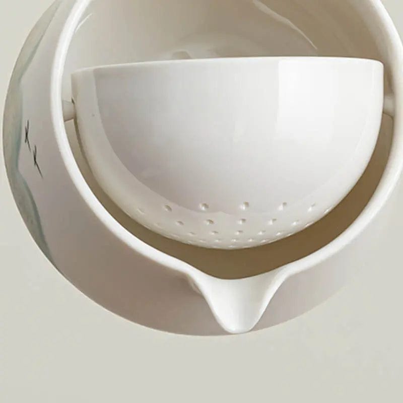 Service à Thé style Japonais avec Théière Rotative