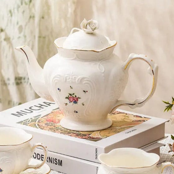Théière Anglaise en Porcelaine Unique 1L