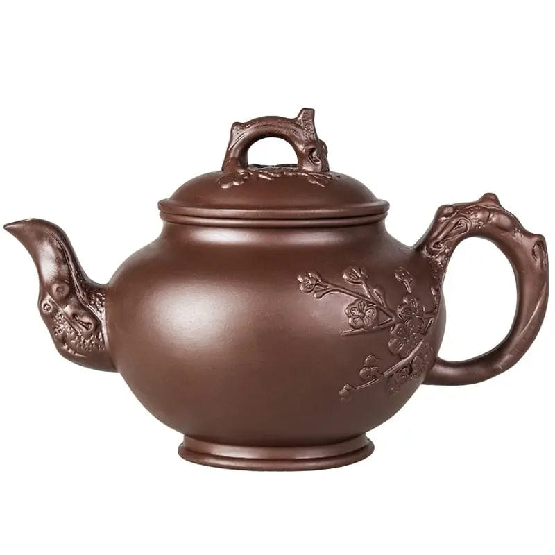 Théière Chinoise en Argile Motifs Fleurs 500ML