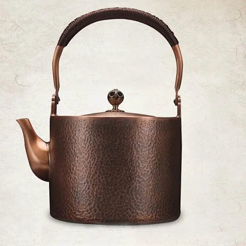 Théière Chinoise en Cuivre Martelé 2L
