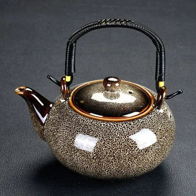 Théière Chinoise en Porcelaine Exquise Ronde 700ML