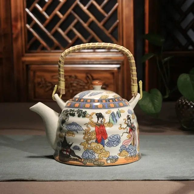 Théière Chinoise en Porcelaine Nuages 900ML