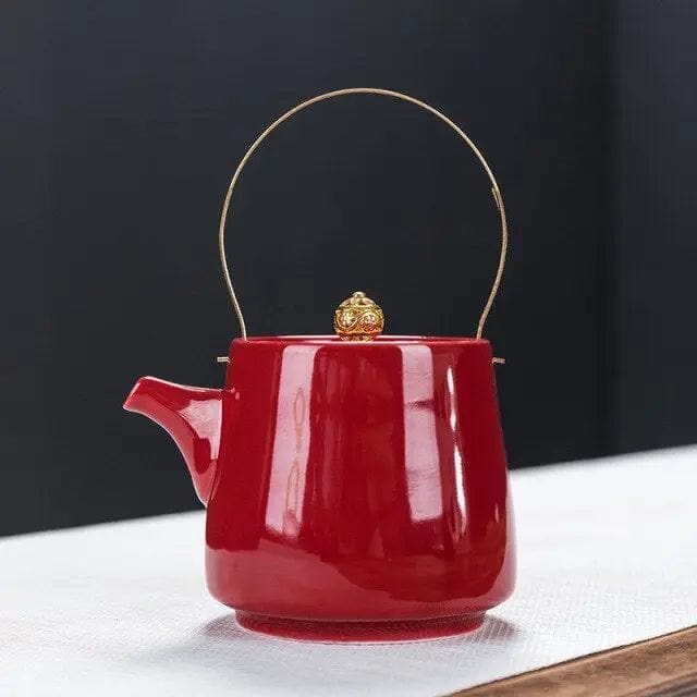 Théière Chinoise Haute en Porcelaine 300ML