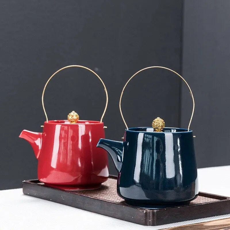 Théière Chinoise Haute en Porcelaine 300ML