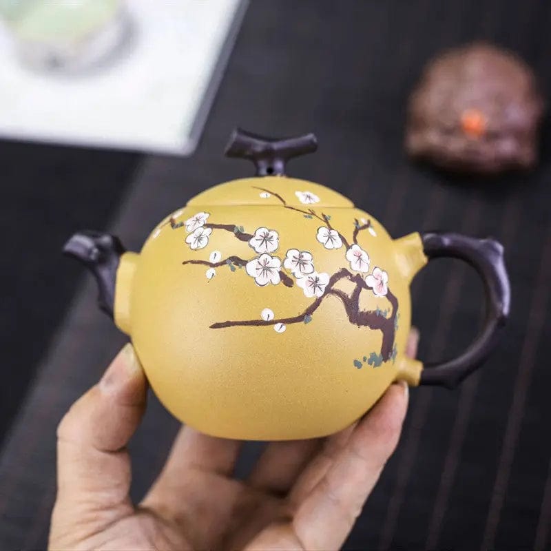 Théière Chinoise Yixing Jaune Cerisier en Argile 250ML