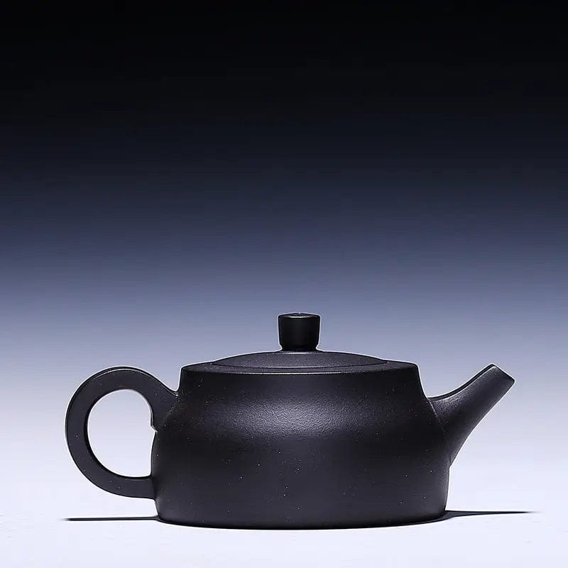 Théière Chinoise Yixing Noire à Fleurs en Argile 200ML