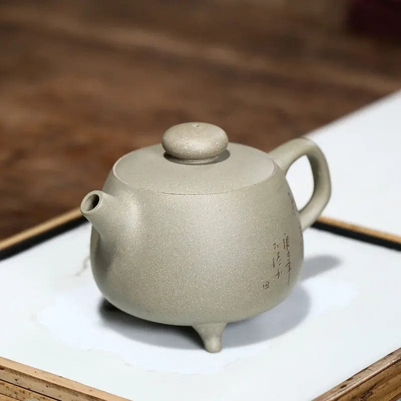 Théière Chinoise Yixing Verte Claire en Argile 200ML
