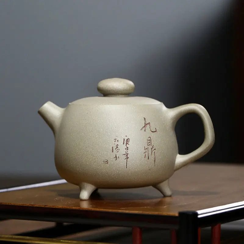Théière Chinoise Yixing Verte Claire en Argile 200ML