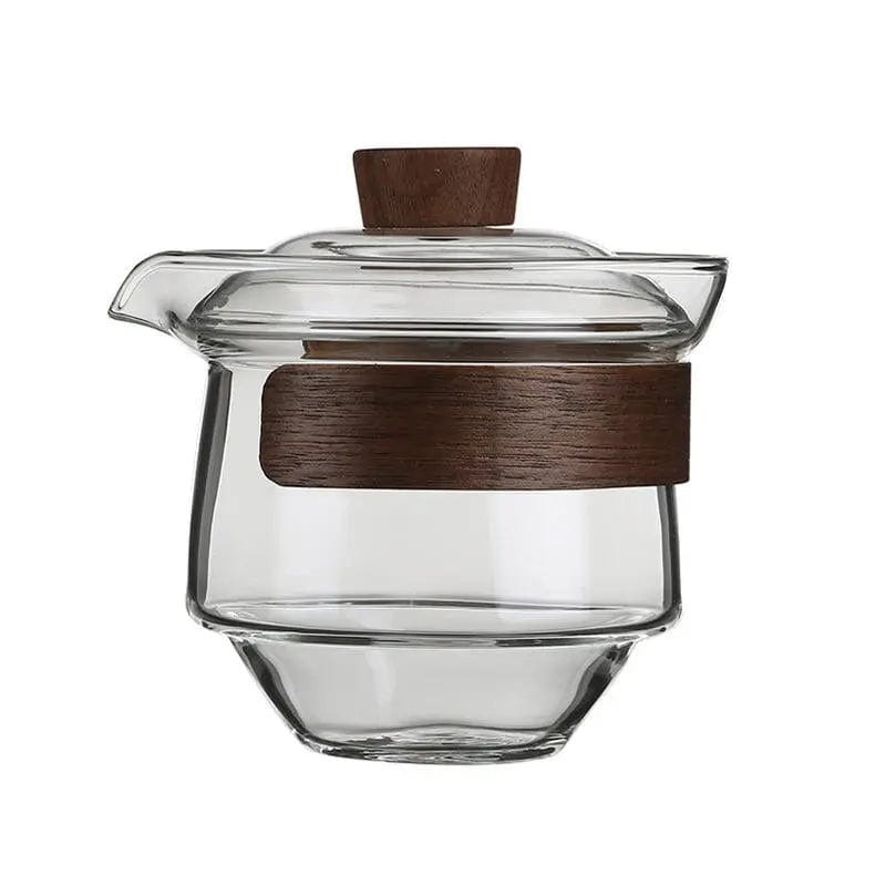 Théière Gaiwan Luxueuse en Verre 230ML