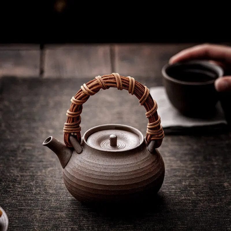 Théière Japonaise Antique en Poterie 200ml