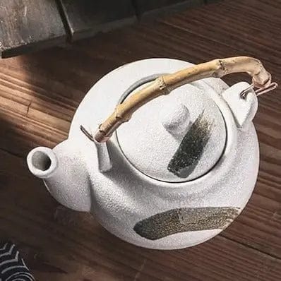 Théière Japonaise en Céramique Blanche 700ML