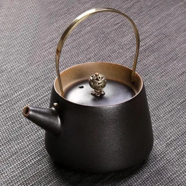 Théière Japonaise en Céramique Design Noir 210ML