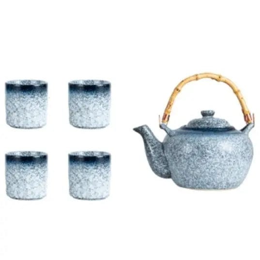 Théière Japonaise en Céramique Grise Bambou 500ML