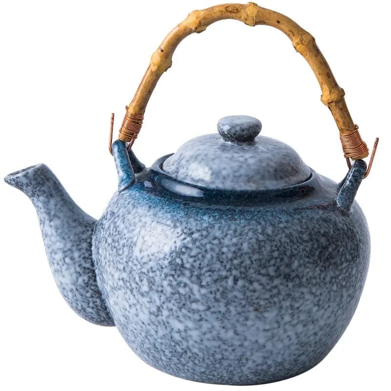 Théière Japonaise en Céramique Grise Bambou 500ML