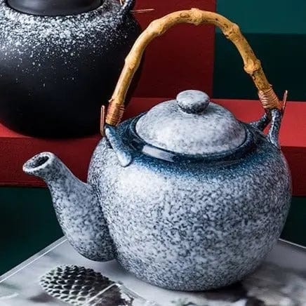 Théière Japonaise en Céramique Grise Bambou 500ML