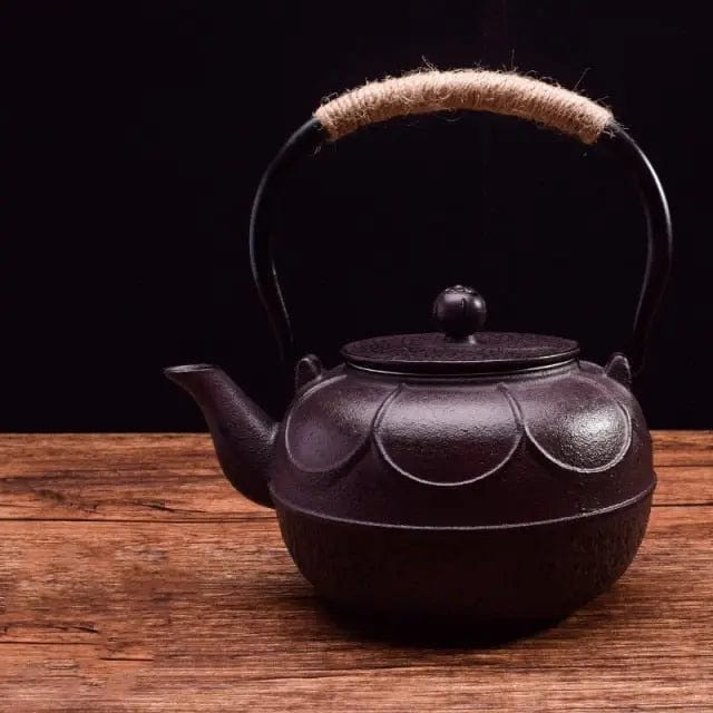 Théière Japonaise en Fonte Anneaux 1.2L