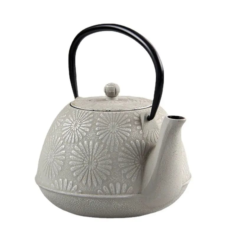 Théière Japonaise en Fonte Motifs Tournesols 1.2L