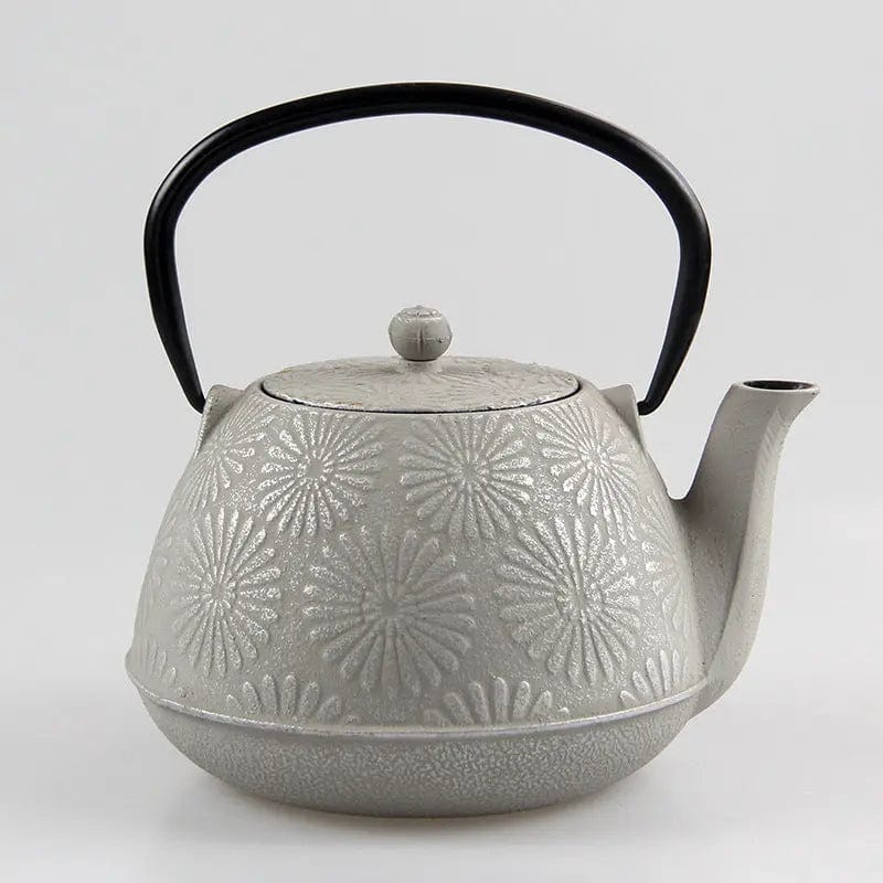 Théière Japonaise en Fonte Motifs Tournesols 1.2L