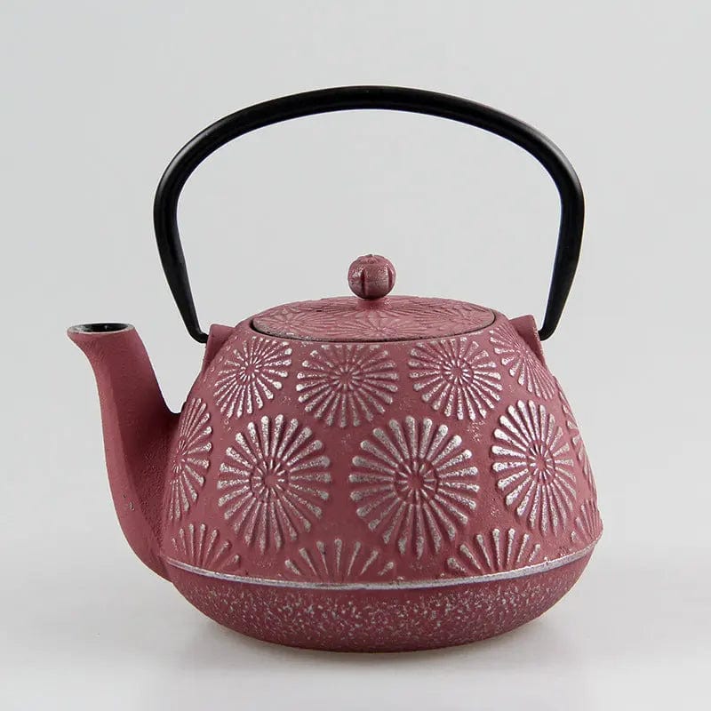 Théière Japonaise en Fonte Motifs Tournesols 1.2L